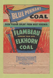 Matchbook Cover - Yellow Jacket Tepee Coal Cincinnati OH WEAR 40 Strike