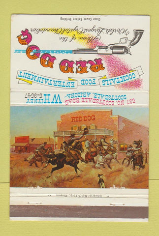 Matchbook Cover - Red Dog Scottsdale AZ restaurant 40 Strike