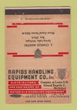 Matchbook Cover - Rapid Handling Equipment Spring Lake MI 40 Strike