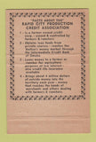 Matchbook Cover - Rapid City Production Credit SD 40 Strike