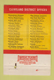 Matchbook Cover - Cleveland Worm Gear OH Speed Reducers 40 Strike