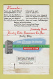 Matchbook Cover - Realty Title Insurance Washington DC 40 Strike