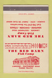 Matchbook Cover - The Red Barn Fish Camp Linwood NC 40 Strike