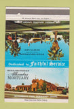 Matchbook Cover - Reed Brothers Funeral Los Angeles Alhambra CA 40 Strike