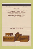 Matchbook Cover - Regency Wines Spirits Liquor Las Vegas NV 40 Strike