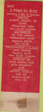 Matchbook Cover - Francine Miller Beauty Salon New York City girlie WEAR