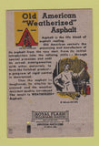 Matchbook Cover Old American Asphalt Roof Sid Van der Miller Dallas TX 40 Strike