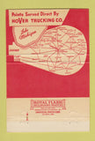 Matchbook Cover - Hover Trucking Company Niles MI  40 Strike