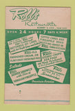 Matchbook Cover - Robb's Restaurant Santa Monica CA 40 Strike
