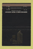 Matchbook Cover - Worthen Bank and Trust Little Rock AR 40 Strike