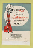 Matchbook Cover - Automatic Electric Trucks Fork Lift Cleveland OH 40 Strike