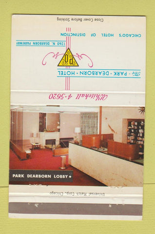 Matchbook Cover - Park Dearborn Hotel Chicago IL 40 Strike