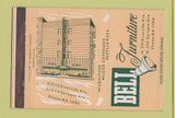 Matchbook Cover - Bell Furniture  40 Strike