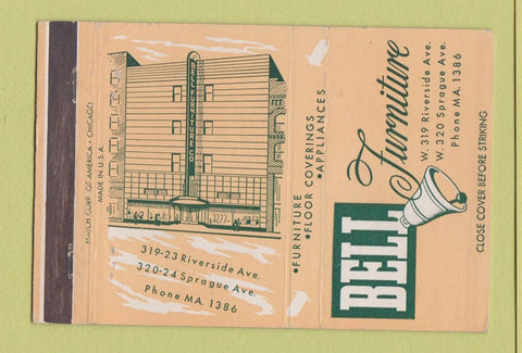 Matchbook Cover - Bell Furniture  40 Strike