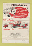 Matchbook Cover - Club Primadonna Casino Reno NV girlie WORN 40 Strike