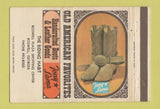 Matchbook Cover - Tony Lama Cowboy Boots Roswell GA 40 Strike