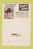 Matchbook Cover - Tony Lama Cowboy Boots Roswell GA 40 Strike