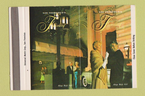 Matchbook Cover - Fairmont Hotel San Francisco CA 40 Strike