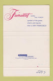 Matchbook Cover - Fairmont Hotel San Francisco CA 40 Strike