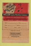 Matchbook Cover - Miller Laundry Machine Company Detroit MI 40 Strike