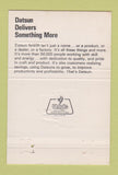 Matchbook Cover - Datsun Fork Lifts Medina OH 40 Strike
