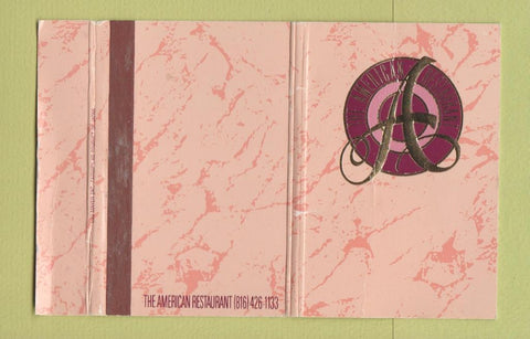 Matchbook Cover - American Restaurant WORN 40 Strike