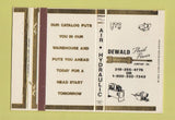 Matchbook Cover - Dewald Fluid Power  40 Strike