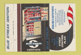 Matchbook Cover - Blue Streak Ignition Auto Parts Darling's Bangor ME 40 Strike