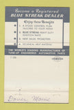 Matchbook Cover - Blue Streak Ignition Auto Parts Darling's Bangor ME 40 Strike