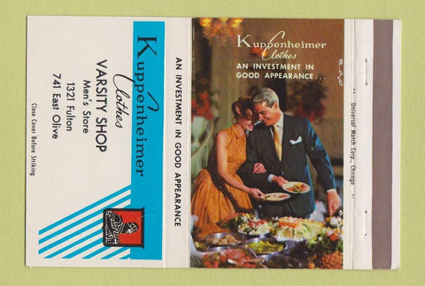 Matchbook Cover - Kuppenheimer Men's Clothes St Louis? 40 Strike
