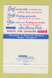 Matchbook Cover Erie Strayer RB Wing Construction Equipment Albany NY 40 Strike