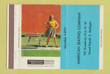 Matchbook Cover - American Seating Company Grand Rapids MI girlie 40 Strike