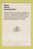 Matchbook Cover - Datsun Fork Lifts 40 Strike