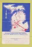 Matchbook Cover - Michigan Consolidated Gas MI 40 Strike