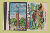 Matchbook Cover - Vulcan Shop Park Birmingham AL Iron Man 40 Strike