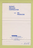 Matchbook Cover - Slats Honeymon Drilling oil well Oklahoma City OK 40 Strike