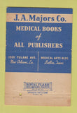 Matchbook Cover - Medical Books JA Majors New Orleans LA Dallas TX 40 Strike
