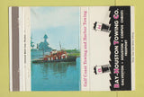 Matchbook Cover - Bay Houston Towing Boats Galveston Houston TX 40 Strike