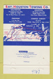 Matchbook Cover - Bay Houston Towing Boats Galveston Houston TX 40 Strike