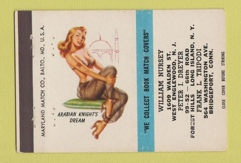 Matchbook Cover - Match Collectors West Englewood Long Island NY pinup 40 Strike