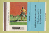 Matchbook Cover - American Seating Company Grand Rapids MI girlie 40 Strike
