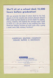 Matchbook Cover - American Seating Company Grand Rapids MI girlie 40 Strike