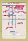Matchbook Cover - Anaheim Fullerton Auto Parts Garage CA  40 Strike
