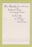 Matchbook Cover - Rio Bamba Rochester NY 40 Strike