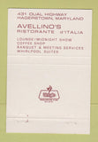 Matchbook Cover - Venice Inn Hagerstown MD 40 Strike