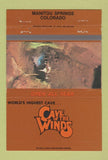 Matchbook Cover - Cave of the Winds Manitou Springs Colorado #1 40 Strike