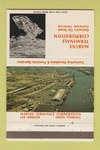Matchbook Cover - Marine Terminal Corp Oakland CA Los Angeles CA 40 Strike