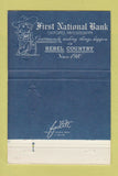Matchbook Cover - First National Bank Oxford MS North Lamar 40 Strike