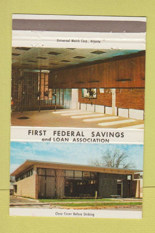 Matchbook Cover - First Federal Savings Griffin GA 40 Strike