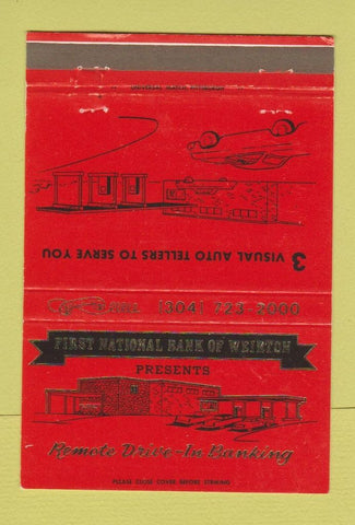 Matchbook Cover - First National Bank Weirton WV 40 Strike